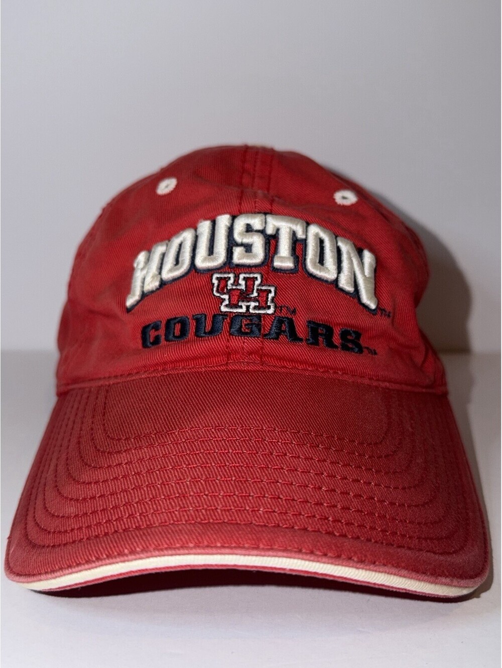 Vintage The Game Houston Cougars UH Red Strapback Hat NCAA University College